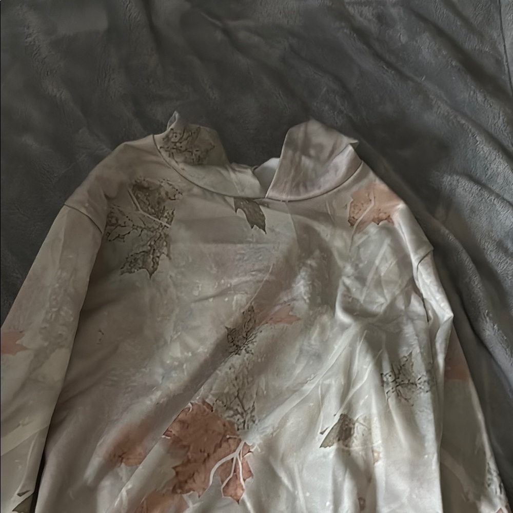 Floral Hoodie with Subtle Colors